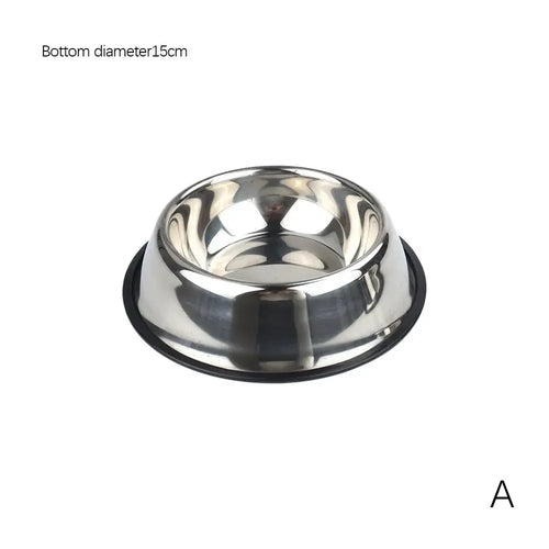 Steel Pet Dog Bowl Food Storage Container Dog Food Bowl Water Bottle Pet Bowl Feeder Dish for Small Large Dogs Ca V4U5