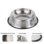 Steel Pet Dog Bowl Food Storage Container Dog Food Bowl Water Bottle Pet Bowl Feeder Dish for Small Large Dogs Ca V4U5