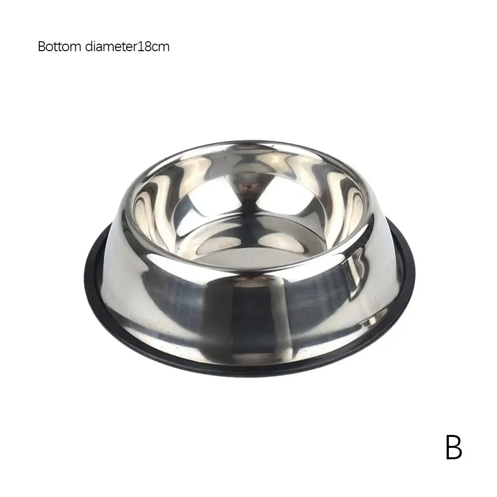 Steel Pet Dog Bowl Food Storage Container Dog Food Bowl Water Bottle Pet Bowl Feeder Dish for Small Large Dogs Ca V4U5
