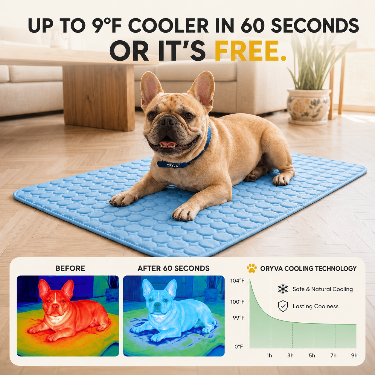 ArcticPaws™ - Self-Cooling Dog Mat 2.0