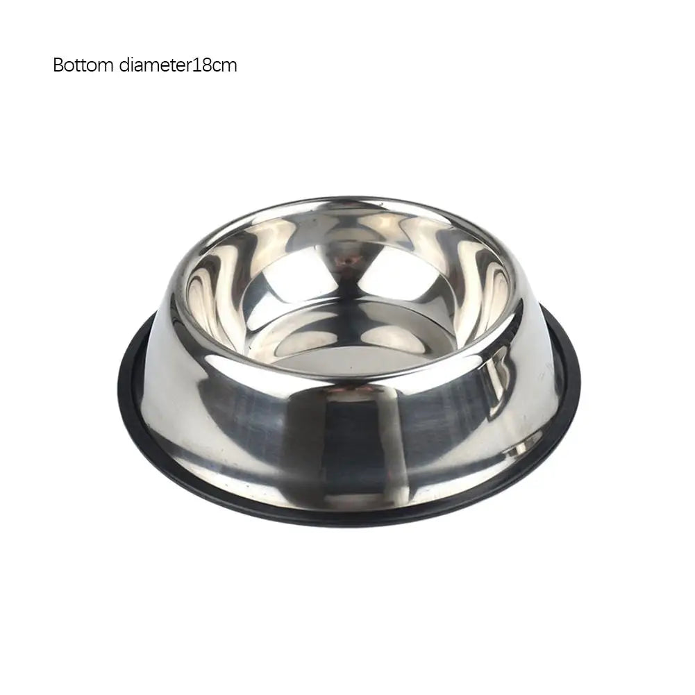 Steel Pet Dog Bowl Food Storage Container Dog Food Bowl Water Bottle Pet Bowl Feeder Dish for Small Large Dogs Ca V4U5