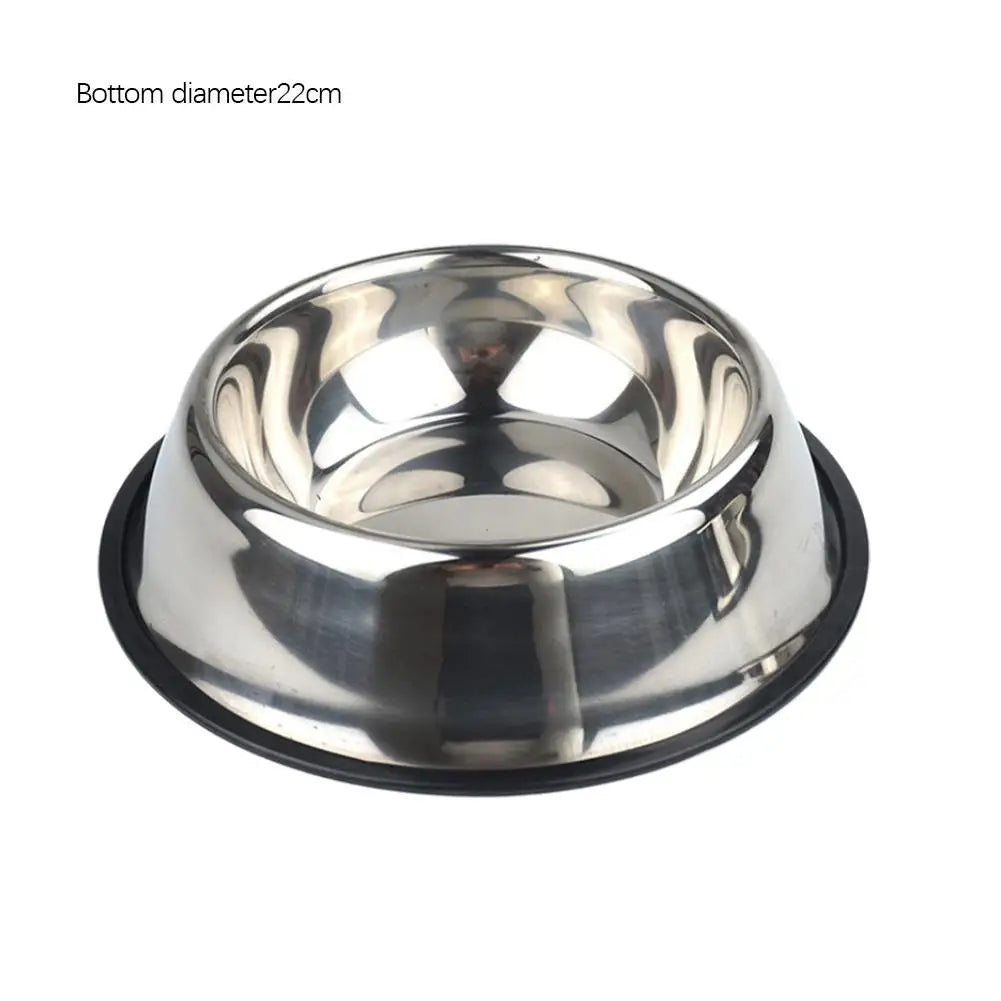Steel Pet Dog Bowl Food Storage Container Dog Food Bowl Water Bottle Pet Bowl Feeder Dish for Small Large Dogs Ca V4U5