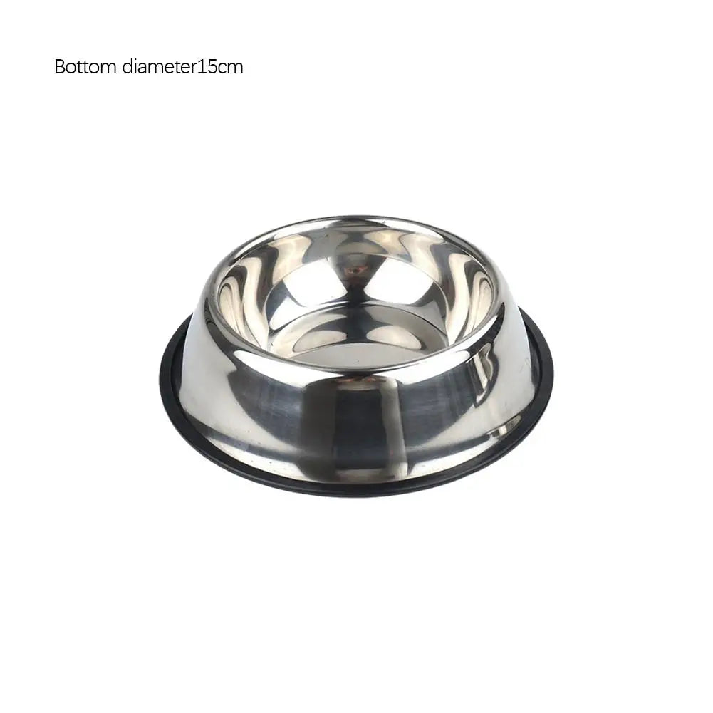 Steel Pet Dog Bowl Food Storage Container Dog Food Bowl Water Bottle Pet Bowl Feeder Dish for Small Large Dogs Ca V4U5