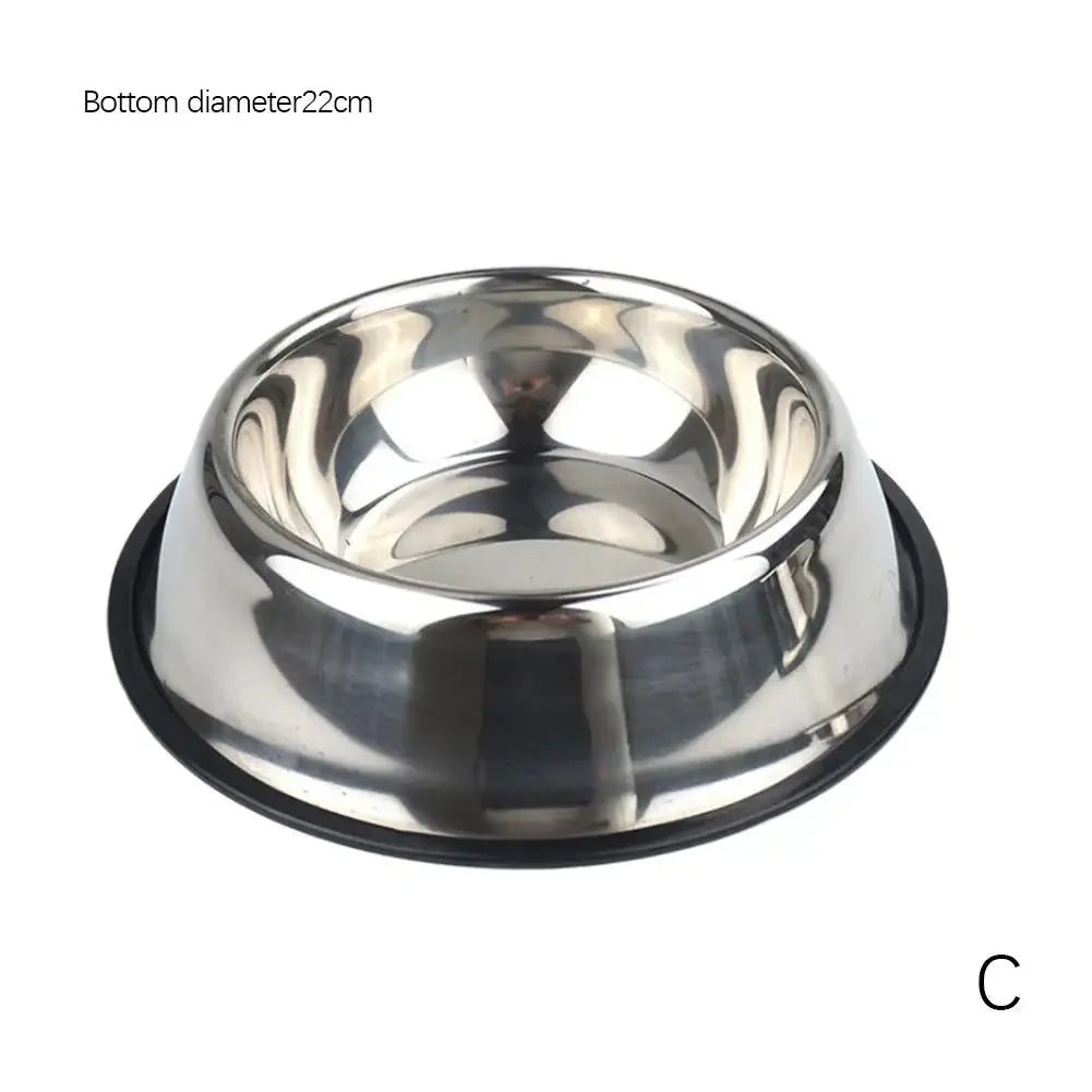 Steel Pet Dog Bowl Food Storage Container Dog Food Bowl Water Bottle Pet Bowl Feeder Dish for Small Large Dogs Ca V4U5